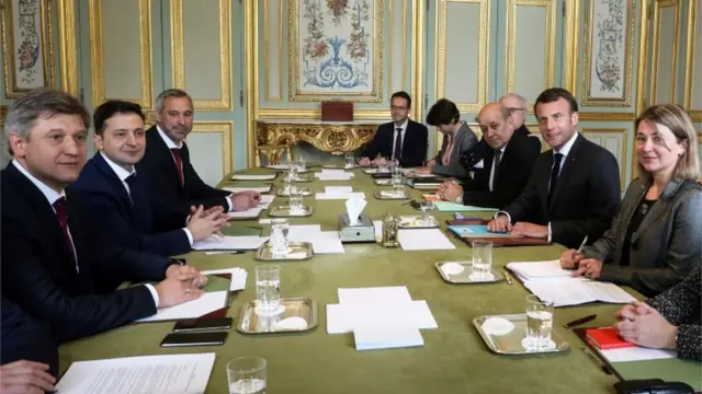 Макрон на зустрічі з Зеленським