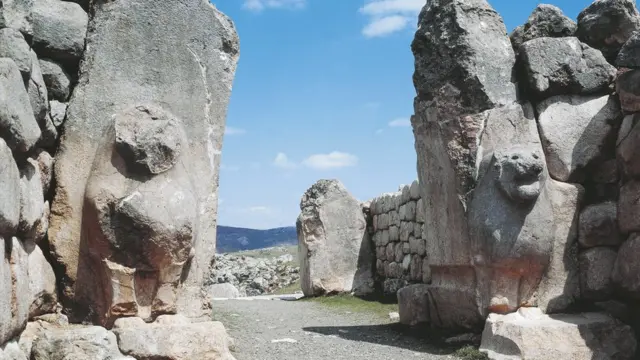 Entrada a la ciudadela hitita de Hattusha