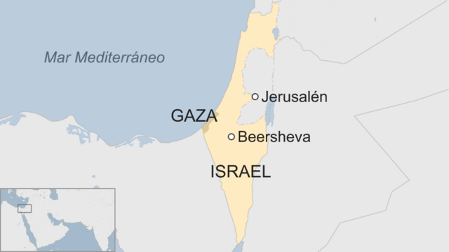 Mapa Beersheva.