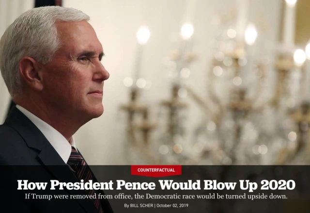 نشریه پولتیکو از کاخ سفید "بعد از ترامپ" و به ریاست مایک پنس نوشته و گفته این پیش‌بینی ممکن است تا فوریه سال آینده میلادی تعبیر شود