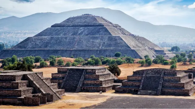 Imagem mostra templo asteca