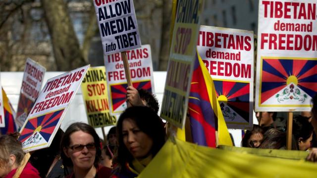 Люди во всем мире выступают за независимость Тибета