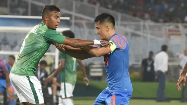 বাংলাদেশের বিপক্ষে একটি ম্যাচে সুনীল ছেত্রী