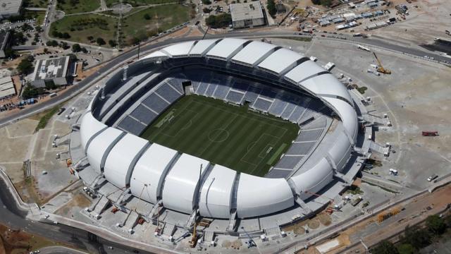 Arena das Dunas, em Natal, sede da Copa de 2014