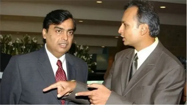 मुकेश अंबानी, अनिल अंबानी