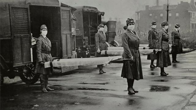 1918年“西班牙流感”大流行时的美国