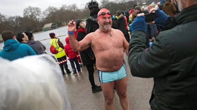 London, Hyde Park, renang