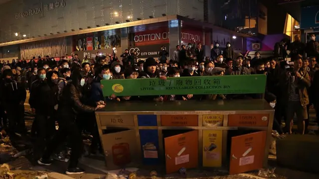 資料圖片：旺角衝突現場