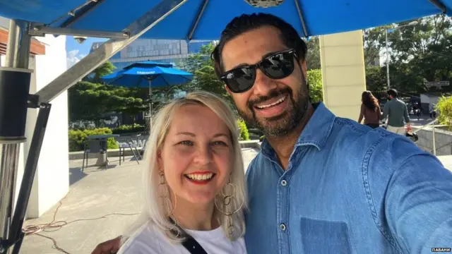 Павани с мужем в более счастливые времена