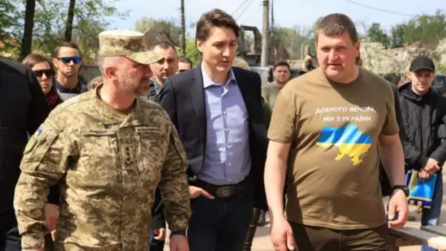 Джастин Трюдо в Ирпене