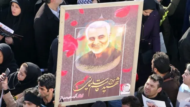 Funeral por Qasem Soleimani en Teherán el 6 de enero