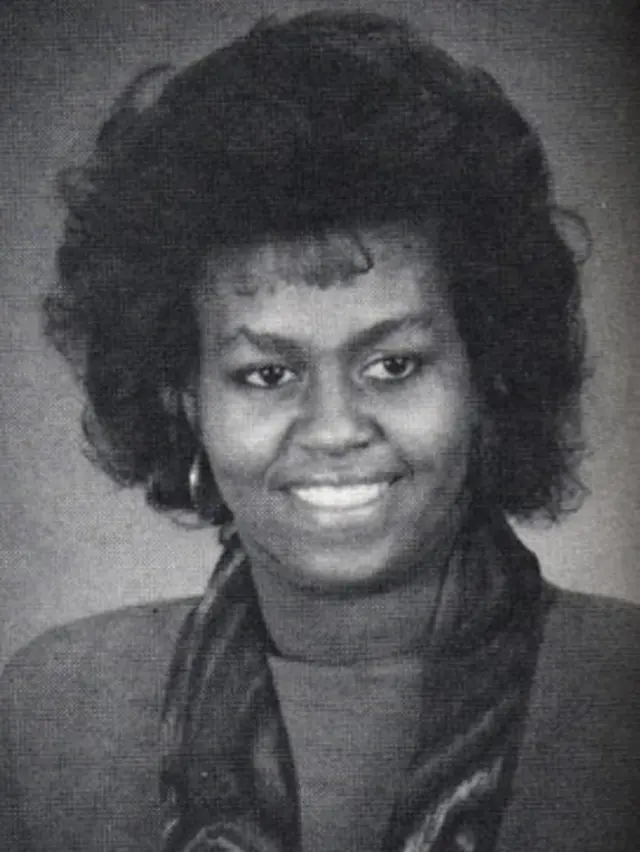 Michelle Obama, então Michelle LaVaughn Robinson, em 1988, quando estudava Direito na Universidade de Harvard