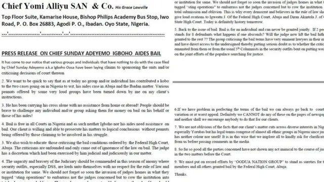 Sunday Igboho: Ọ̀jọ̀gbọ́n Akintoye ṣàlàyé ìdí tó fi kúrò ni Nàìjíríà ni àsìkò yìí