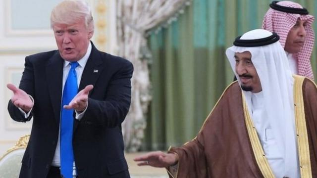 الرئيس دونالد ترامب والعاهل السعودي الملك سلمان