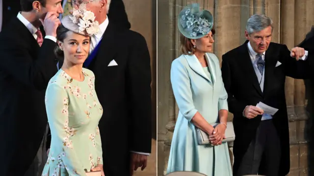 Pippa, Carol and Michael Middleton