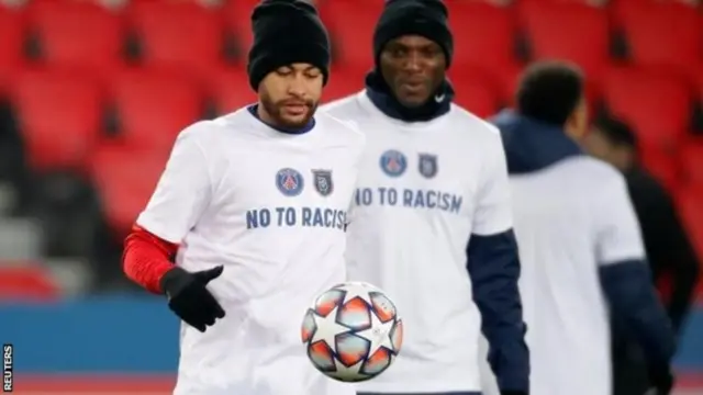 Neymar scored three and won a penalty in PSG's win