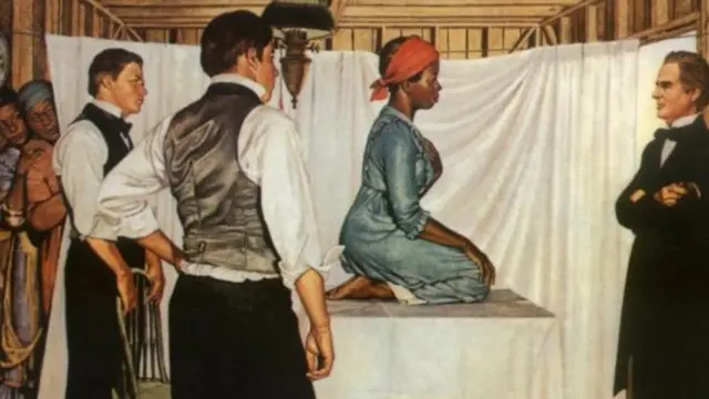 Ilustración del consultorio de James Sims