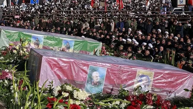 کرمان کې د جنرال سلیماني جنازه کې ګڼې ګوڼې ۵۶ کسان ووژل.