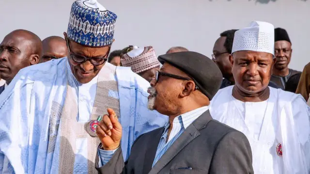 Aworan Aarẹ Buhari ati awọn ọmọ igbimọ nile ijọba