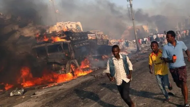 Bomb Blast, Somalia, Africa