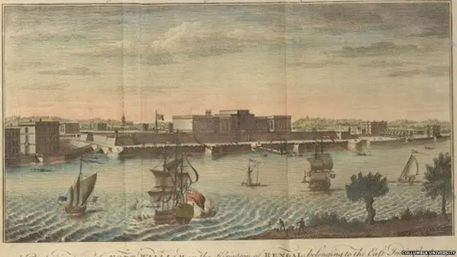 हुगली नदी के पार फोर्ट विलियम