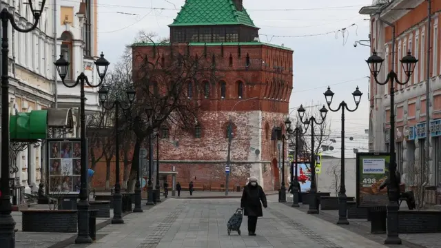 Нижний Новгород в начале апреля 1020 года во время пандемии