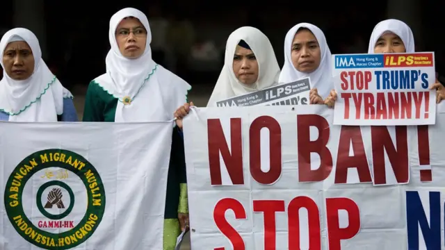 Мусульманки на акции протеста