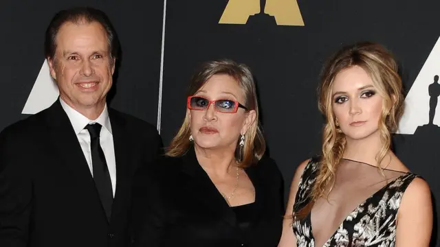 Todd Fisher, Carrie Fisher y Billie Lourd