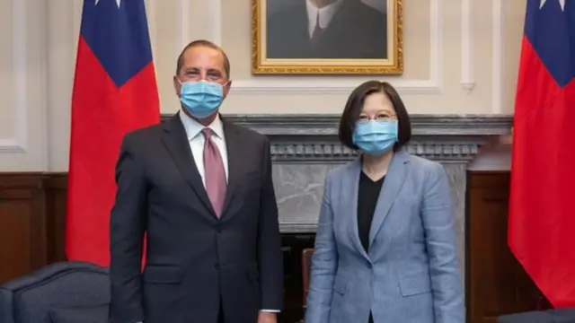 美国卫生部长阿扎尔(Alex Azar II)今年8月初访台