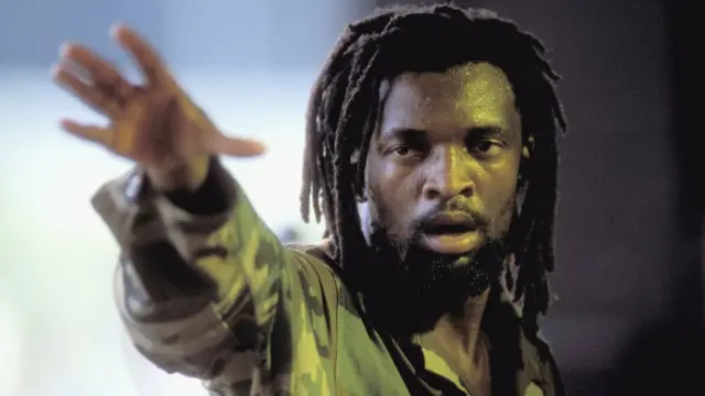 Lucky Dube, musicien Sud-Afrique (Pays-bas) en 1991.