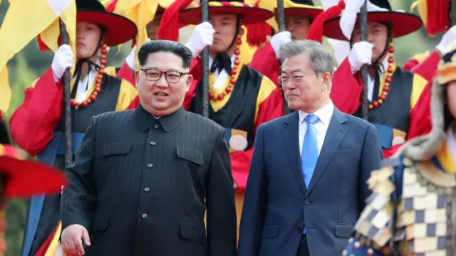 김정은 위원장과 문재인 대통령