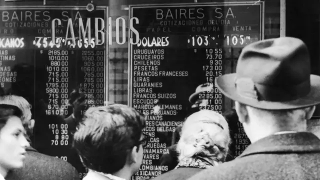 Casa de cambio en Buenos Aires en el 59