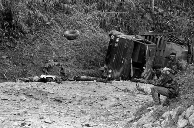 Foto registrada por Jesús Abad Colorado Lopez durante conflito armado na Colômbia