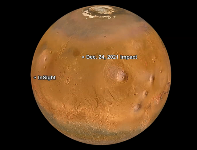 火星に隕石衝突で大型クレーター NASAが形成を記録 - BBCニュース