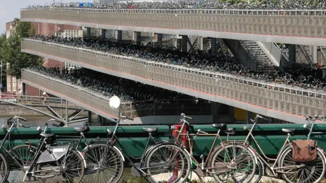 Велопарковка в Амстердамі