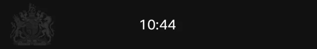 Banner showing time 10:44