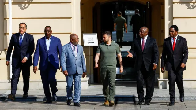Africans leaders et Zelensky