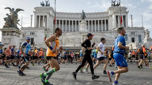 Roma'da yarı-maraton