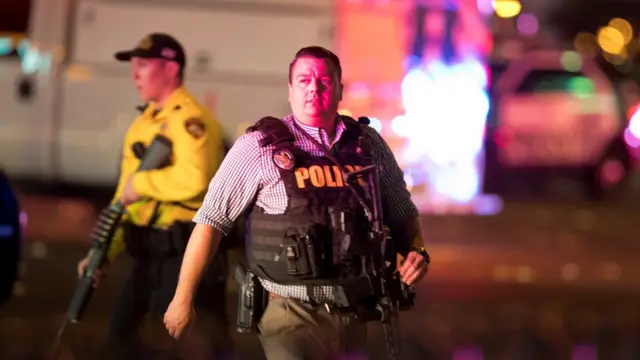 Aparat keamanan di Las Vegas