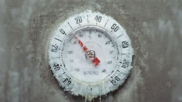 Термометр круглий, що замерзає