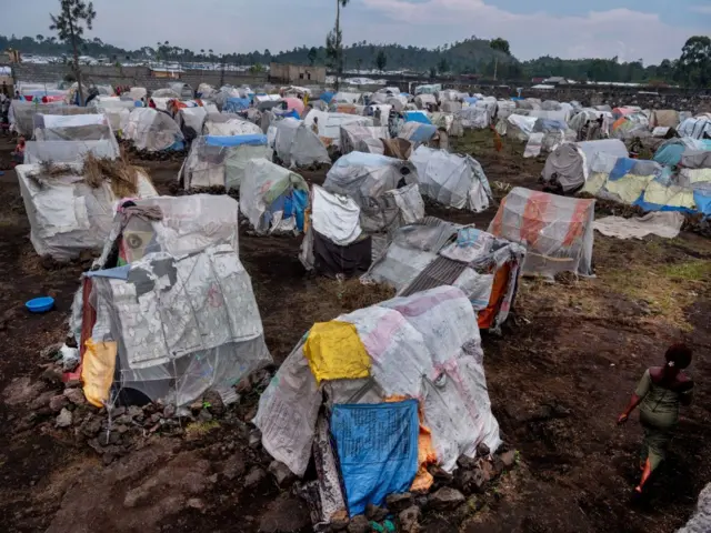 Un camp des personnes déplacées en RDC