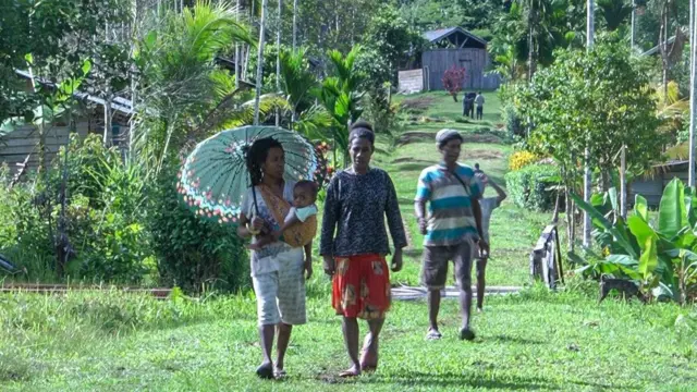 Kampung Omon, orang asli Papua
