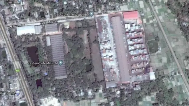 স্যাটেলাইট চিত্রে বিস্ফোরণের ভয়াবহতা।