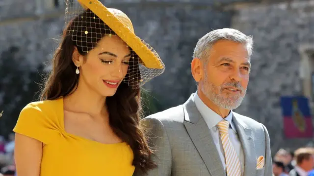 George y Amal Clooney.