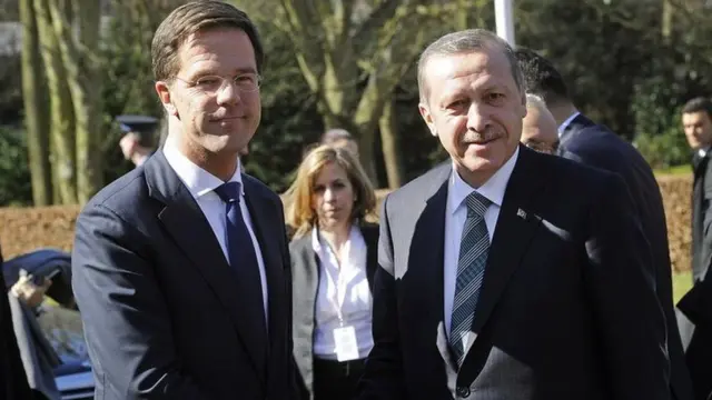 Hollanda Başbakanı Mark Rutte ve Cumhurbaşkanı Recep Tayyip Erdoğan