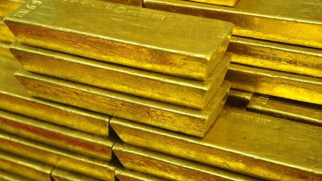 Золоті злитки в Центральному банку Чехії