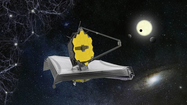 ภาพจำลองของกล้อง JWST ที่สามารถมองเห็นห้วงอวกาศลึกได้ไกลกว่ากล้องฮับเบิล