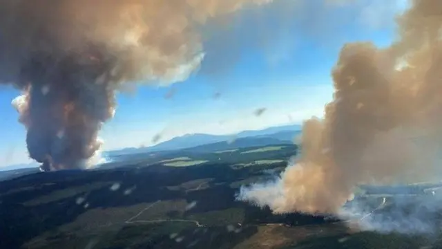 حرائق في مقاطعة كولومبيا البريطانية