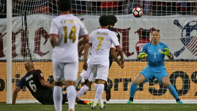 Costa Rica atacando.