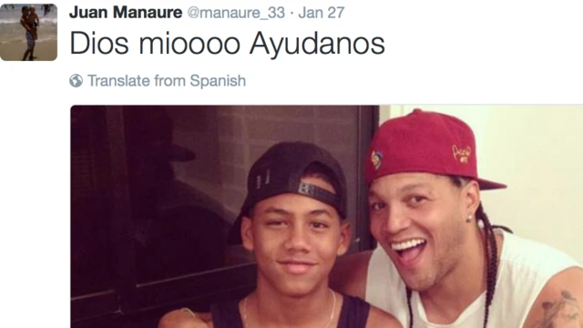 Juan Manaure y su hijo Derek